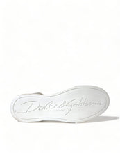 Load image into Gallery viewer, Dolce &amp; Gabbana Elegant White &amp; Gold Leather Sneakers
