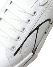 Load image into Gallery viewer, Dolce &amp; Gabbana Elegant White &amp; Gold Leather Sneakers
