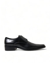 Load image into Gallery viewer, Dolce &amp; Gabbana Elegant Black Leather Formal Flats
