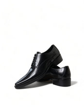 Load image into Gallery viewer, Dolce &amp; Gabbana Elegant Black Leather Formal Flats
