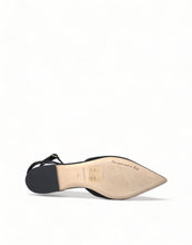 Load image into Gallery viewer, Dolce &amp; Gabbana Suede Crystal Point-Toe Flats Slingbacks
