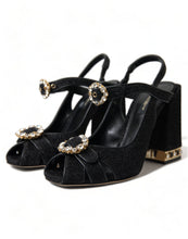 Load image into Gallery viewer, Dolce &amp; Gabbana Elegant Black Ankle Strap Heels
