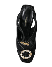 Load image into Gallery viewer, Dolce &amp; Gabbana Elegant Black Ankle Strap Heels
