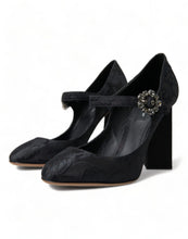 Load image into Gallery viewer, Dolce &amp; Gabbana Chic Black Brocade Mary Janes Pumps
