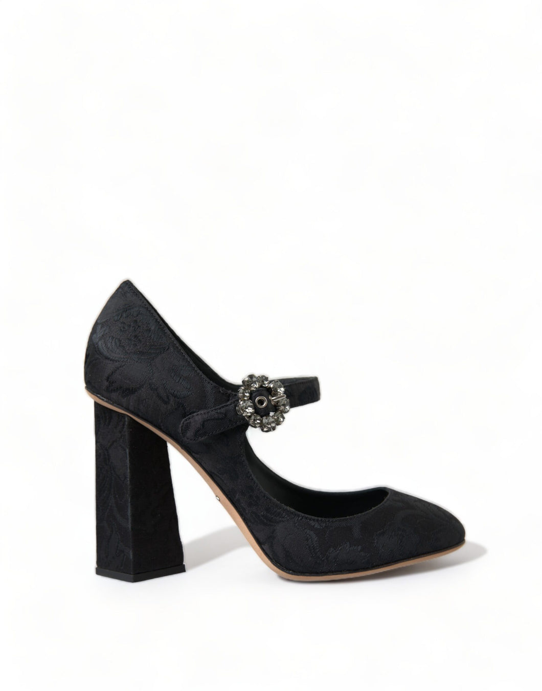 Dolce & Gabbana Chic Black Brocade Mary Janes Pumps