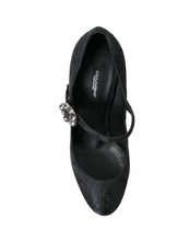 Load image into Gallery viewer, Dolce &amp; Gabbana Chic Black Brocade Mary Janes Pumps
