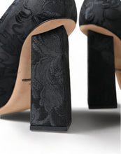 Load image into Gallery viewer, Dolce &amp; Gabbana Chic Black Brocade Mary Janes Pumps
