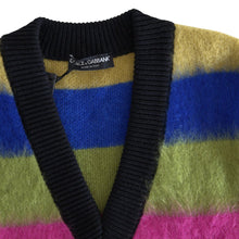 Load image into Gallery viewer, Dolce &amp; Gabbana Multicolor Stripes V-neck Pullover Sweater
