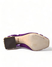 Load image into Gallery viewer, Dolce &amp; Gabbana Regal Purple Ankle Strap Heels
