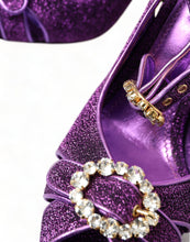 Load image into Gallery viewer, Dolce &amp; Gabbana Regal Purple Ankle Strap Heels
