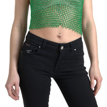 Load image into Gallery viewer, Dolce &amp; Gabbana Emerald Halter Cropped Tank Top
