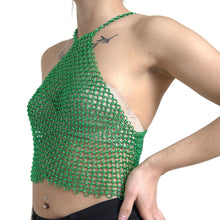 Load image into Gallery viewer, Dolce &amp; Gabbana Emerald Halter Cropped Tank Top
