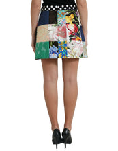 Load image into Gallery viewer, Dolce &amp; Gabbana Multicolor Majolica Patchwork Mini Skirt
