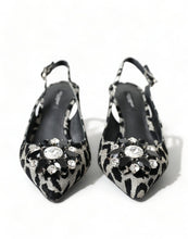 Load image into Gallery viewer, Dolce &amp; Gabbana Crystal Leopard Slingback Heels Pumps
