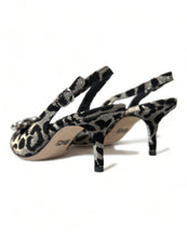 Load image into Gallery viewer, Dolce &amp; Gabbana Crystal Leopard Slingback Heels Pumps
