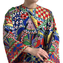 Load image into Gallery viewer, Dolce &amp; Gabbana Multicolor Printed Long Sleeves Blouse Top
