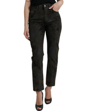 Load image into Gallery viewer, Dolce &amp; Gabbana Brown BOYFRIEND Mid Waist Cotton Denim Jeans
