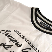 Load image into Gallery viewer, Dolce &amp; Gabbana Elegant White Cotton Crew Neck Tee
