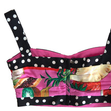 Load image into Gallery viewer, Dolce &amp; Gabbana Elegant Silk Blend Cropped Bustier Tank

