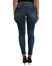 Load image into Gallery viewer, Dolce &amp; Gabbana Dark Blue Washed Skinny Mid Waist Denim Jeans
