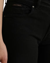 Load image into Gallery viewer, Dolce &amp; Gabbana Black Cotton Mid Waist Skinny Denim Jeans
