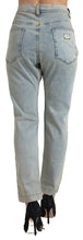 Load image into Gallery viewer, Dolce &amp; Gabbana Blue Washed Cotton Mid Waist Skinny Jeans
