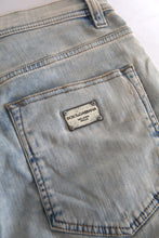 Load image into Gallery viewer, Dolce &amp; Gabbana Blue Washed Cotton Mid Waist Skinny Jeans
