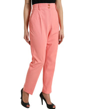 Load image into Gallery viewer, Dolce &amp; Gabbana Pink High Waist Tapered Women Pants
