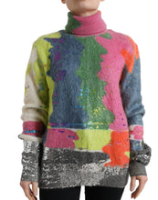 Load image into Gallery viewer, Dolce &amp; Gabbana Multicolor Mohair Stripe Turtleneck Sweater
