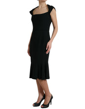 Load image into Gallery viewer, Dolce &amp; Gabbana Black Cady Viscose Sleeveless Dress
