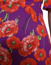 Load image into Gallery viewer, Dolce &amp; Gabbana Multicolor Floral Poppy Print Sheath Dress
