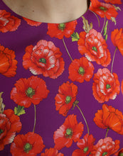 Load image into Gallery viewer, Dolce &amp; Gabbana Multicolor Floral Poppy Print Sheath Dress
