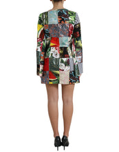 Load image into Gallery viewer, Dolce &amp; Gabbana Multicolor Floral Patchwork Shift Mini Dress
