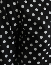 Load image into Gallery viewer, Dolce &amp; Gabbana Black White Polka Dot Nylon Shift Mini Dress
