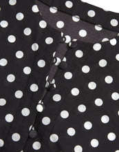 Load image into Gallery viewer, Dolce &amp; Gabbana Black White Polka Dot Nylon Shift Mini Dress
