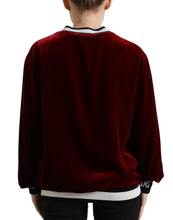 Load image into Gallery viewer, Dolce &amp; Gabbana Elegant Bordeaux Silk-Blend Sweater
