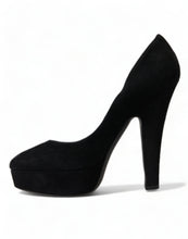 Load image into Gallery viewer, Dolce &amp; Gabbana Black Suede Heeled Pumps Sophistication
