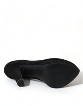 Load image into Gallery viewer, Dolce &amp; Gabbana Black Suede Heeled Pumps Sophistication
