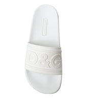 Load image into Gallery viewer, Dolce &amp; Gabbana Elegant White Logo Slides
