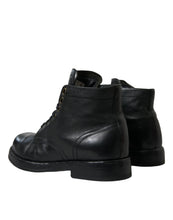 Load image into Gallery viewer, Dolce &amp; Gabbana Black Leather Perugino Ankle Boots Shoes
