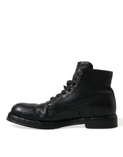 Load image into Gallery viewer, Dolce &amp; Gabbana Black Leather Perugino Ankle Boots Shoes
