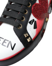 Load image into Gallery viewer, Dolce &amp; Gabbana White Red Crystals Portofino Sneakers Women Shoes
