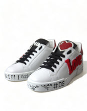 Load image into Gallery viewer, Dolce &amp; Gabbana Chic White Portofino Leather Sneakers
