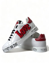 Load image into Gallery viewer, Dolce &amp; Gabbana Chic White Portofino Leather Sneakers
