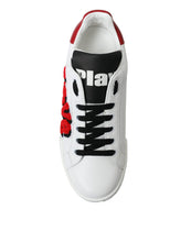 Load image into Gallery viewer, Dolce &amp; Gabbana Chic White Portofino Leather Sneakers
