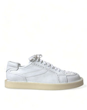 Load image into Gallery viewer, Dolce &amp; Gabbana White Leather Low Top Oxford Sneakers Shoes
