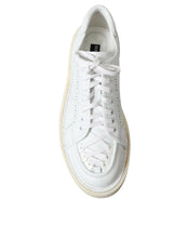 Load image into Gallery viewer, Dolce &amp; Gabbana White Leather Low Top Oxford Sneakers Shoes
