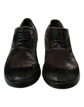 Load image into Gallery viewer, Dolce &amp; Gabbana Brown Velvet Men Lace Up Oxford Dress Shoes
