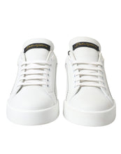 Load image into Gallery viewer, Dolce &amp; Gabbana Elegant Portofino White Leather Sneakers
