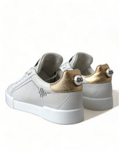 Load image into Gallery viewer, Dolce &amp; Gabbana Elegant Portofino White Leather Sneakers
